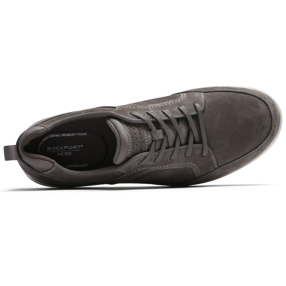 Tenis Rockport Homem Cinzentas Escuro - City Edge Lace-Up - 59028WREU